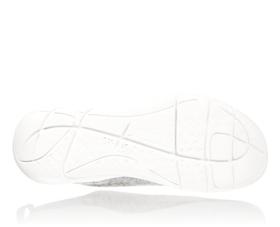 Tenis Hoka One One Feminino Cinzentas - Hupana Flow Wool - 716-DUELWX